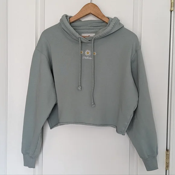 Hollister Cropped Hoodie - Medium - Picture 1 of 4